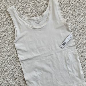 NWT Elie Tahari Ivory Neely Knit Tank, Size M/L